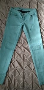 Teal jeans